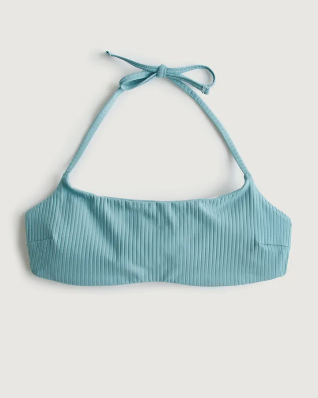 Hollister, Tops, Hollister Gilly Hicks Ruffle Tie Front Cheeky Bodysuit  Light Blue