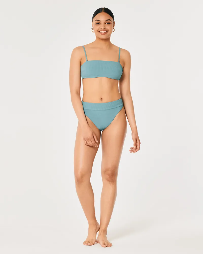 Hollister Gilly Hicks Ribbed Cotton Blend Bikini Underwear