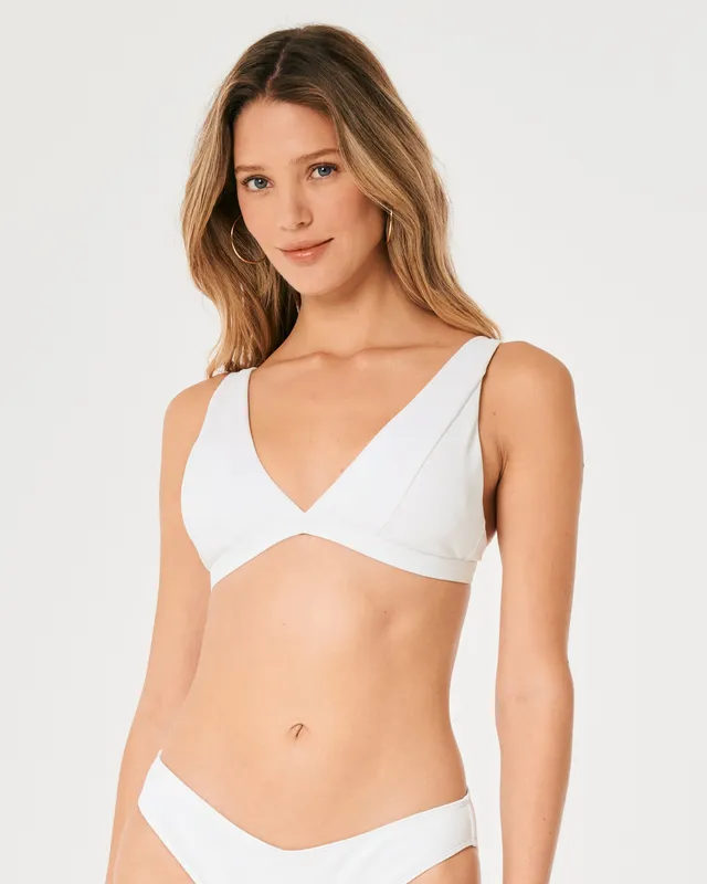 Hollister Gilly Hicks Ribbed Underwire Plunge Bikini Top