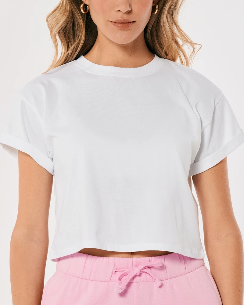 Gilly Hicks Active Essentials Boxy Crew T-Shirt