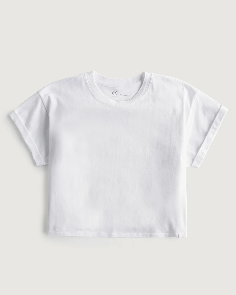 Gilly Hicks Active Essentials Boxy Crew T-Shirt