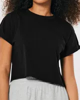 Gilly Hicks Active Essentials Boxy Crew T-Shirt