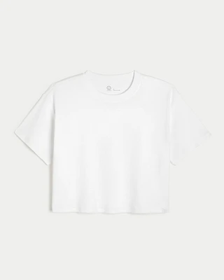 Gilly Hicks Ribbed Boxy Crew T-Shirt