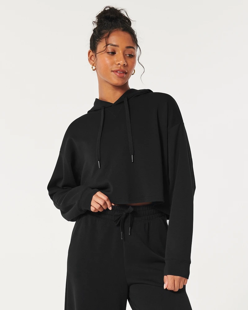 Gilly Hicks Active Crop Cooldown Hoodie