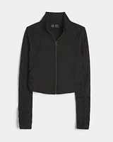 Gilly Hicks Active Recharge Crop Zip-Up Jacket