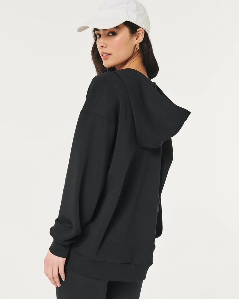 Gilly Hicks Active Cooldown Oversized Zip-Up Hoodie