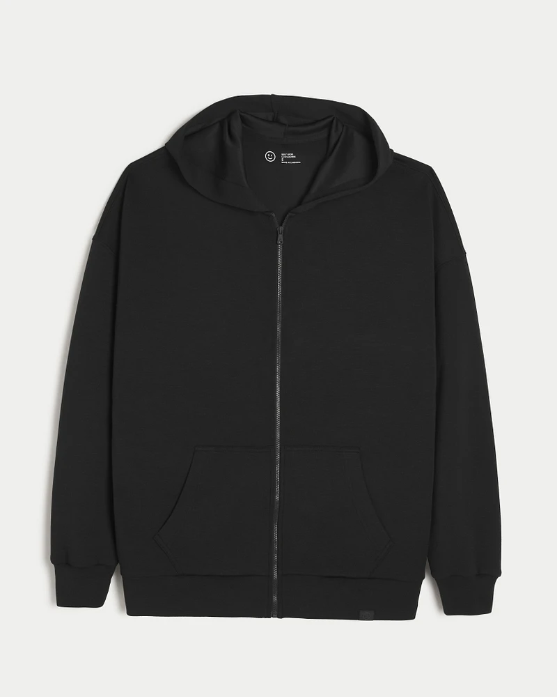 Gilly Hicks Active Cooldown Oversized Zip-Up Hoodie