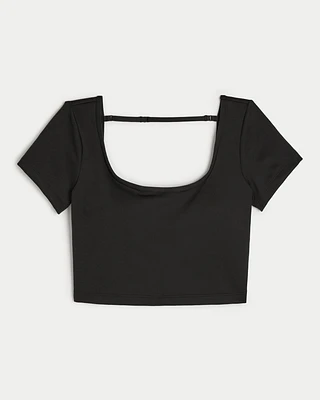 Gilly Hicks Active Recharge Open-Back Tee