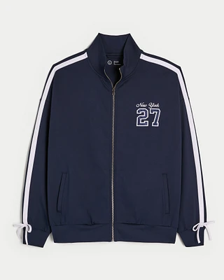 Gilly Hicks Active Recharge New York Graphic Track Jacket