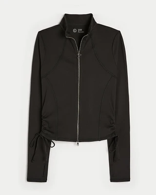 Gilly Hicks Active Recharge Side-Tie Zip-Up Jacket