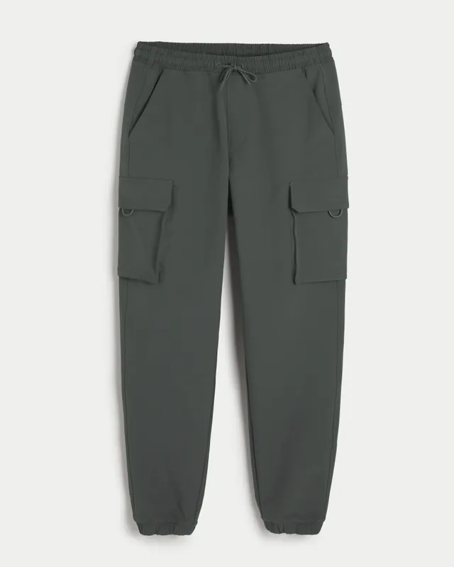 Hollister Gilly Hicks Fleece-lined Cargo Pants in Black