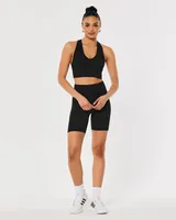 Gilly Hicks Active Seamless Ribbed Plunge Sports Bra