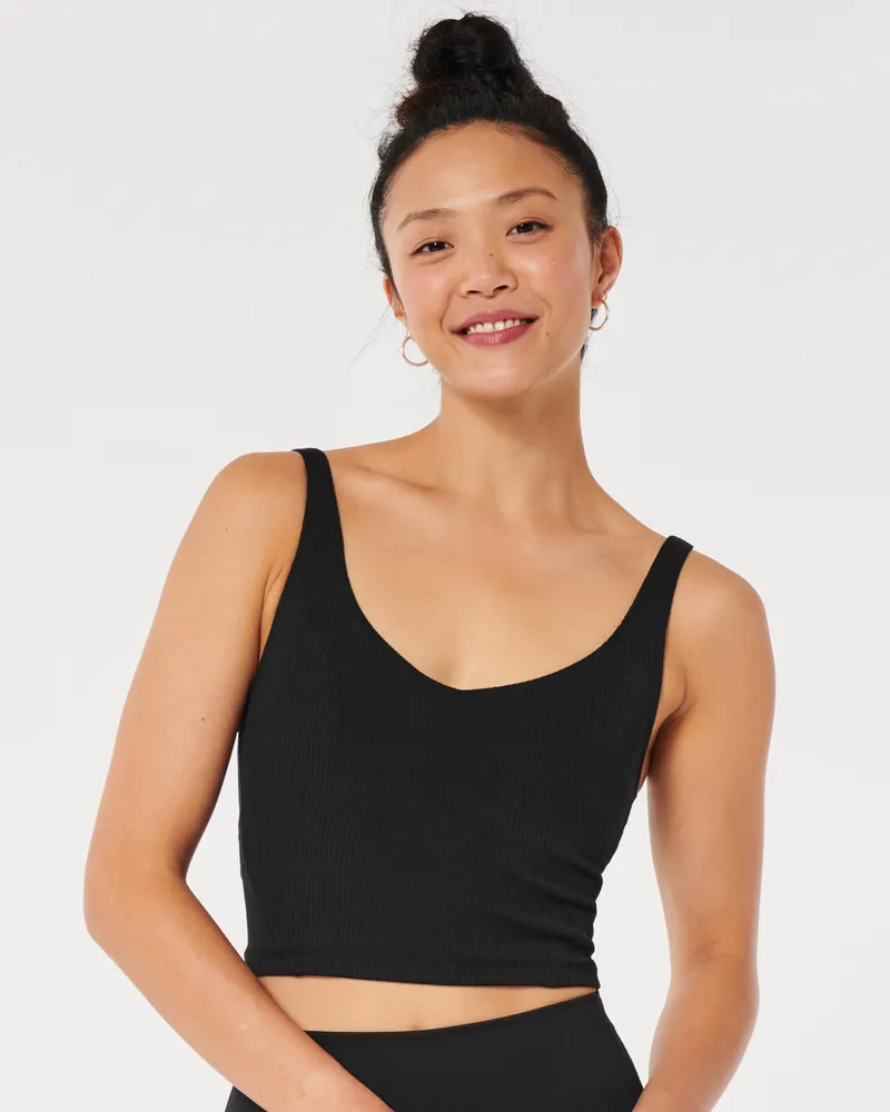Hollister Gilly Hicks Active Recharge Straight-Neck Sports Bra