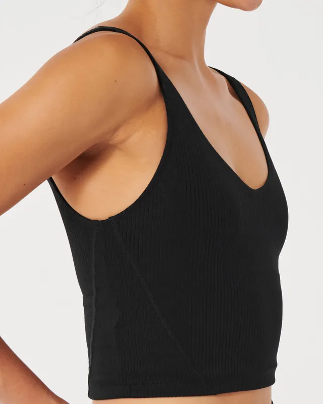 Hollister Gilly Hicks Active Recharge Ribbed Plunge Tank