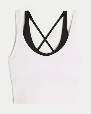 Gilly Hicks Active Boost Layered Plunge Tank