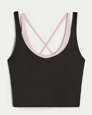 Gilly Hicks Active Boost Layered Plunge Tank