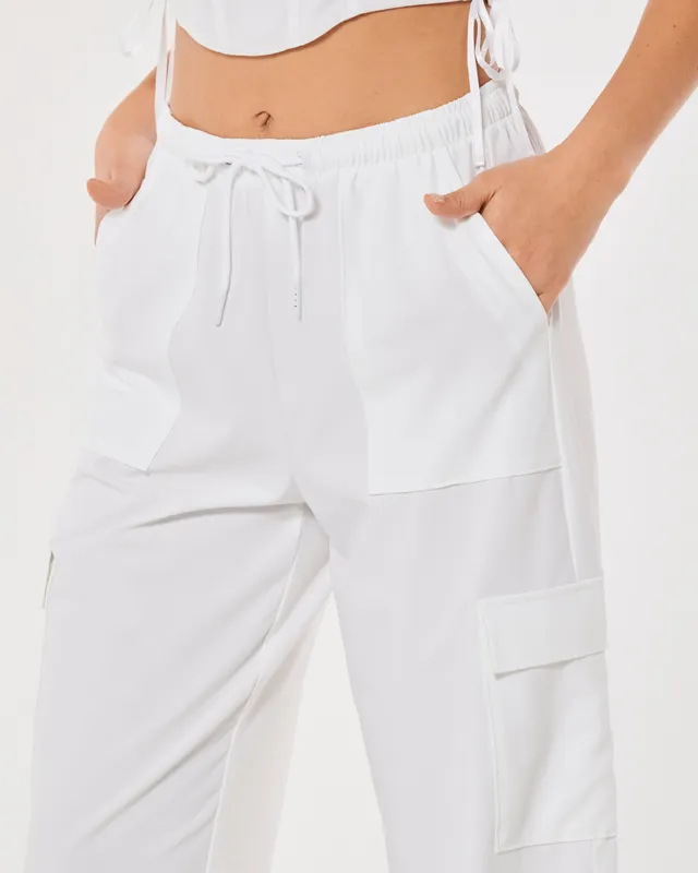 Women's Gilly Hicks Active Wide-Leg Cargo Sweatpants - Hollister Co.