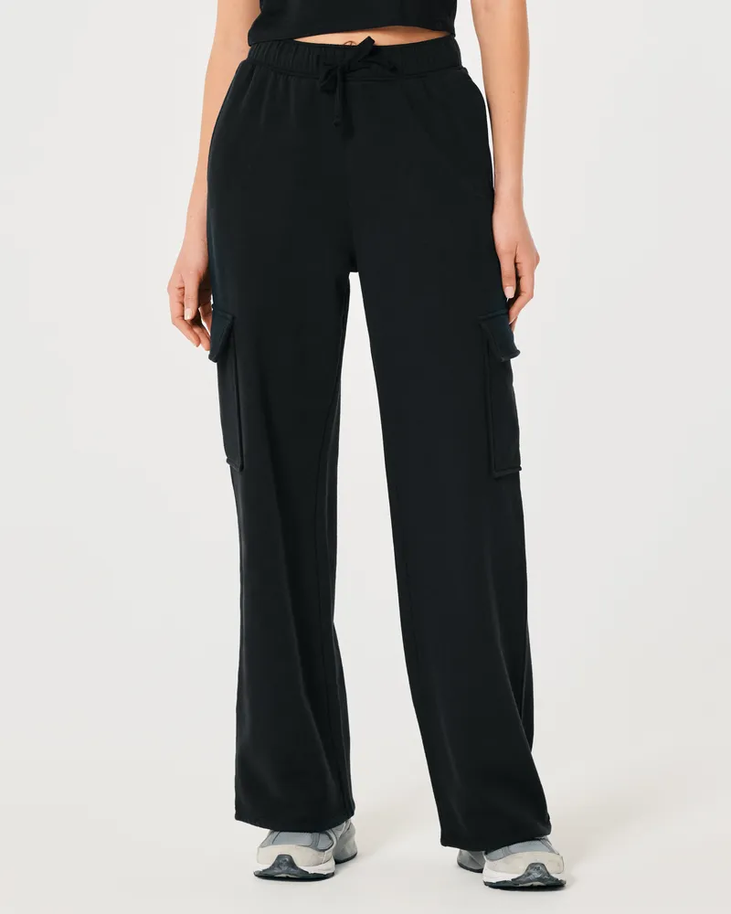 Hollister Gilly Hicks Jersey Rib Flare Pants