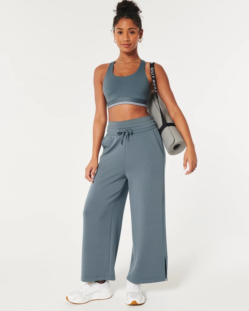 Gilly Hicks Active Cooldown Crop Wide-Leg Pants