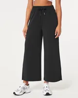 Gilly Hicks Active Cooldown Crop Wide-Leg Pants