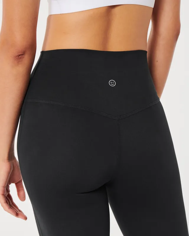 Hollister Gilly Hicks Active Recharge Ruched Waist High-Rise Flare Leggings