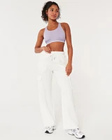 Gilly Hicks Active Wide-Leg Cargo Sweatpants