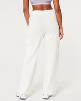 Gilly Hicks Active Wide-Leg Cargo Sweatpants