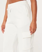 Gilly Hicks Active Wide-Leg Cargo Sweatpants