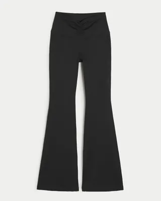 Gilly Hicks Active Recharge Ruched Waist High-Rise Flare Leggings