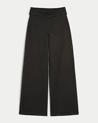 Gilly Hicks Active Recharge Foldover Waist Wide-Leg Pants