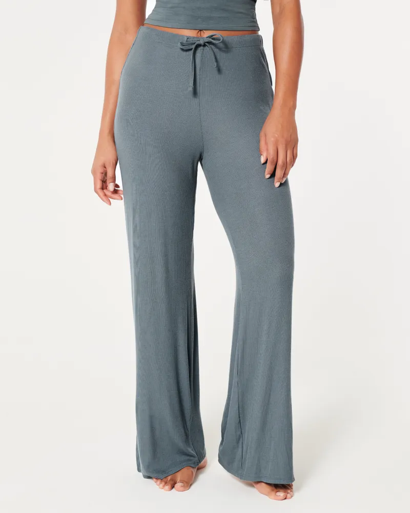 Women's Gilly Hicks Jersey Rib Flare Pants, Women's Clearance