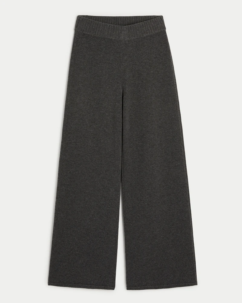 Gilly Hicks Sweater-Knit Straight Pants