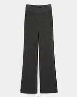 Gilly Hicks Sweater-Knit Straight Pants