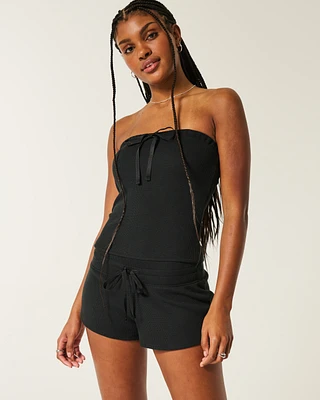 Gilly Hicks Cozy Waffle Mini Shorts