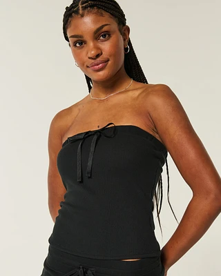 Gilly Hicks Cozy Waffle Tube Top