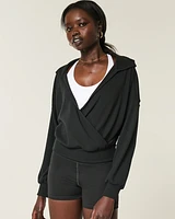 Gilly Hicks Cozy Waffle Wrap Hoodie