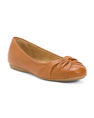 Leather Jacci Comfort Ballet Flats for Women