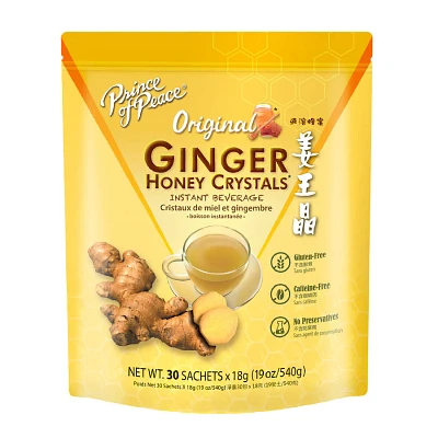 Prince of Peace Ginger Honey Crystals Instant Beverage 30 Sachets