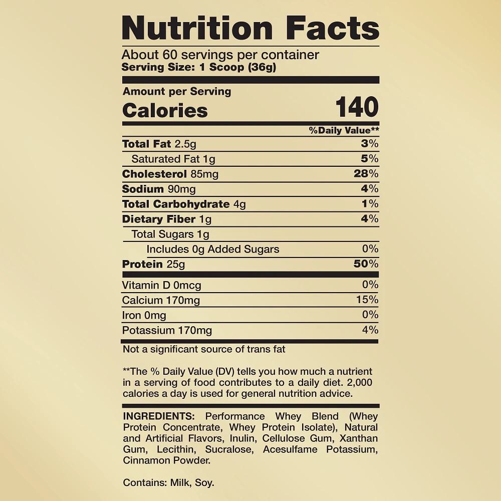 Performance Whey Protein - Vanilla Milkshake (60 Servings)