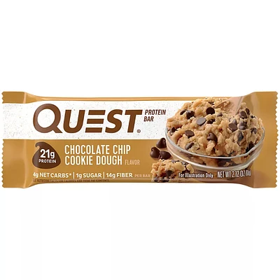 Chocolate Chip Cookie Dough Protein Bars (Box of 12)