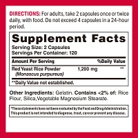 Red Yeast Rice 1200 mg.