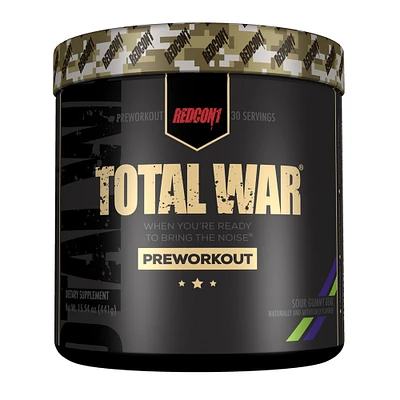 Total War Sour Gummy Bear Pre-Workout Powder