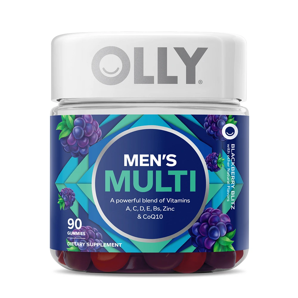 OLLY Men's Multivitamin Blackberry Blitz Gummies