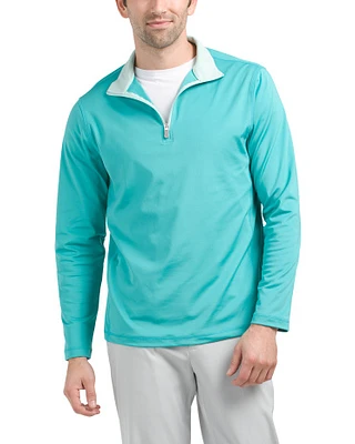 Quarter Zip Golf Pullover For Men