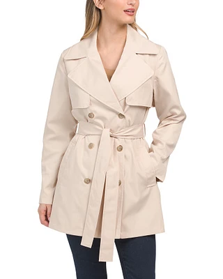 Double Breasted Belted Trench Coat