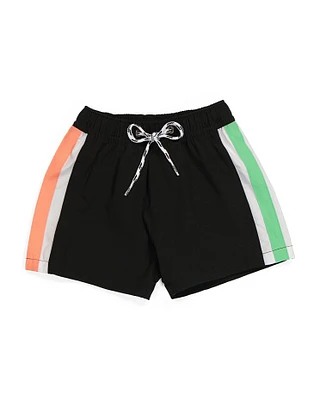 Boys Retro Striped Volley Board Shorts