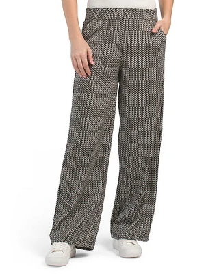 Double Knit Easy Leg Trousers For Women