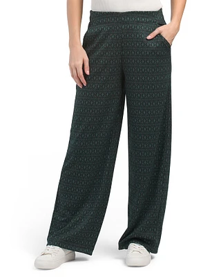 Double Knit Easy Leg Trousers For Women