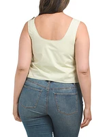 Sleeveless Woven Top For Women