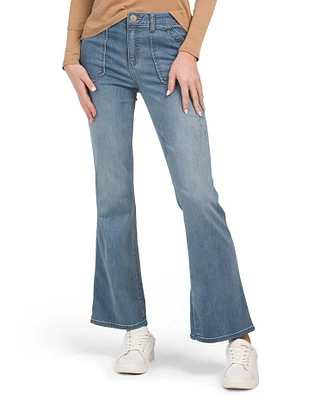 Ab Tech Skyrise Pork Chop Pocket Itty Bitty More Bootcut Jeans For Women